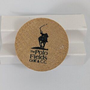 The Polo Fields Golf & Country Club Ann Arbor Michigan Wooden Golf Ball Marker